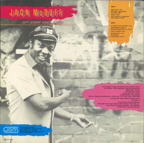 Jack McDuff – Lift Every Voice And Sing Jack McDuff Lift Every Voice And Sing US vinyl LP album (LP